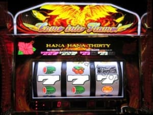 ハナハナホウオウビッグ揃いハイビスカス点灯